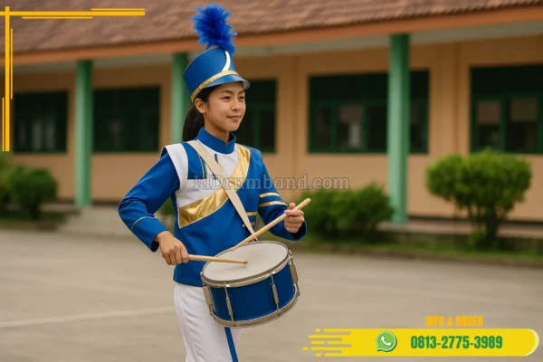 Baju Drumband Mayoret di Sumatera Selatan Ogan Komering Ulu Semidang Aji Desa Pandan Dulang