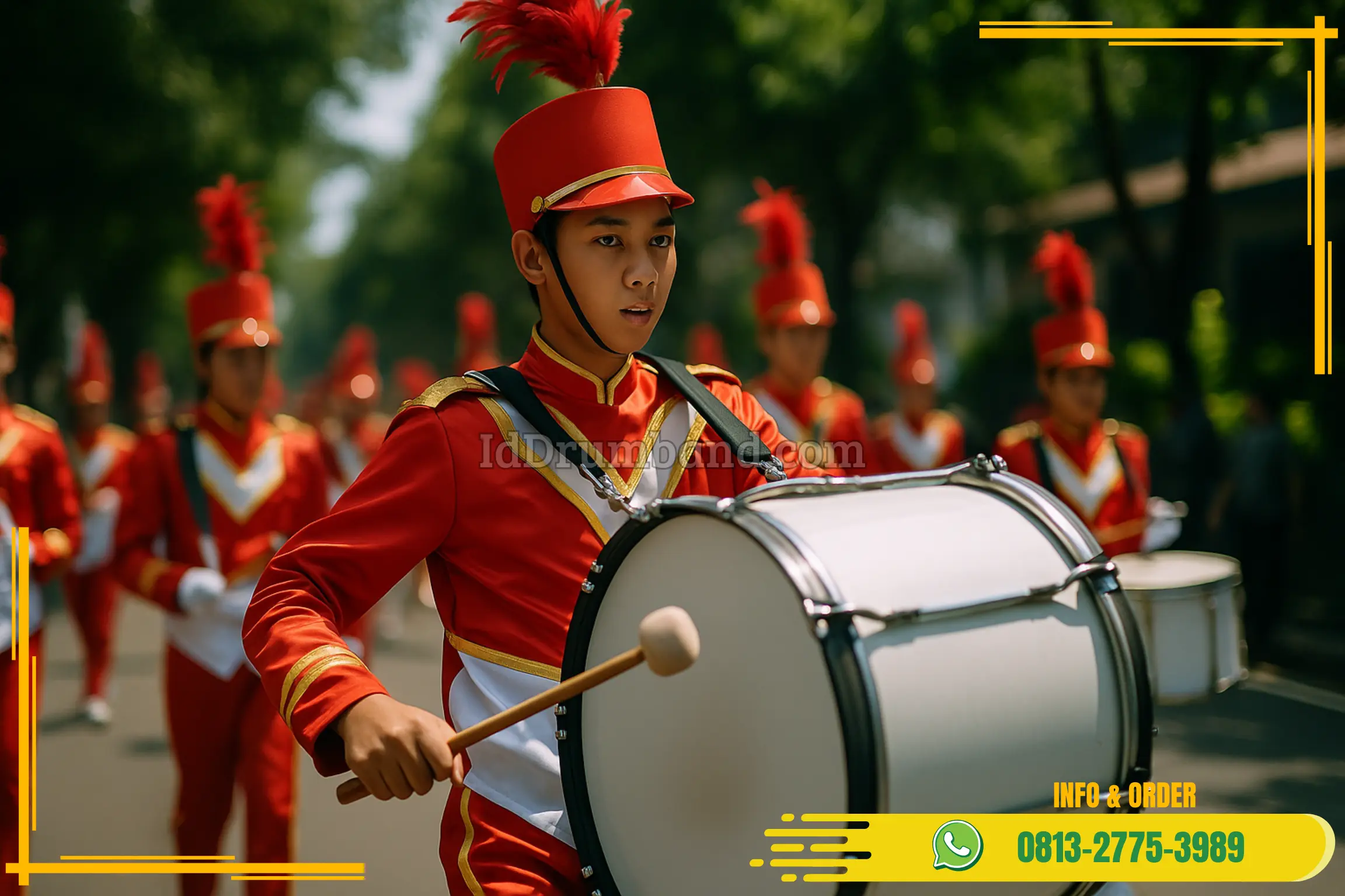 Baju Drumband Untuk Mayoret Di Sumatera Selatan Ogan Komering Ulu Lubuk Batang Desa Tanjung Manggus