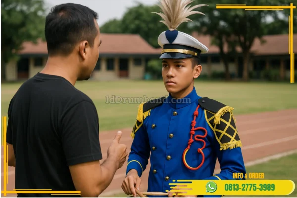 Baju Mayoret Marching Band di Sumatera Selatan Ogan Komering Ulu Sinar Peninjauan Desa Karya Jaya