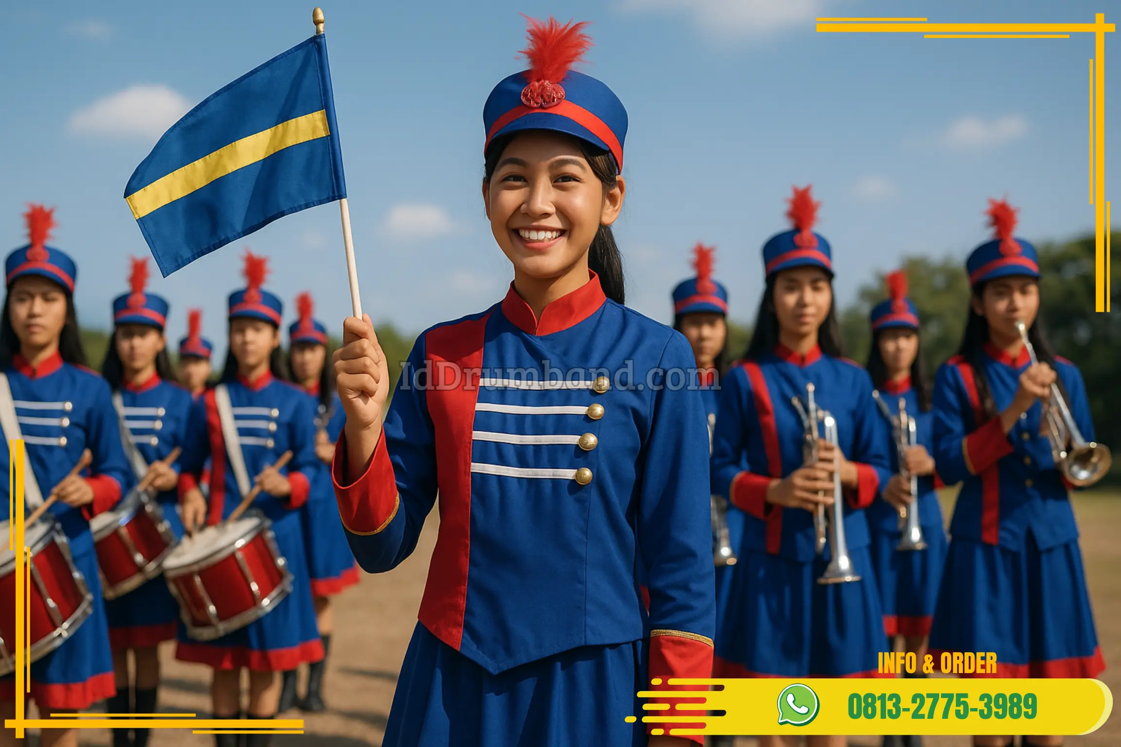 Baju Seragam Drum Band Di Sumatera Selatan Ogan Komering Ulu Lengkiti Desa Bunga Tanjung